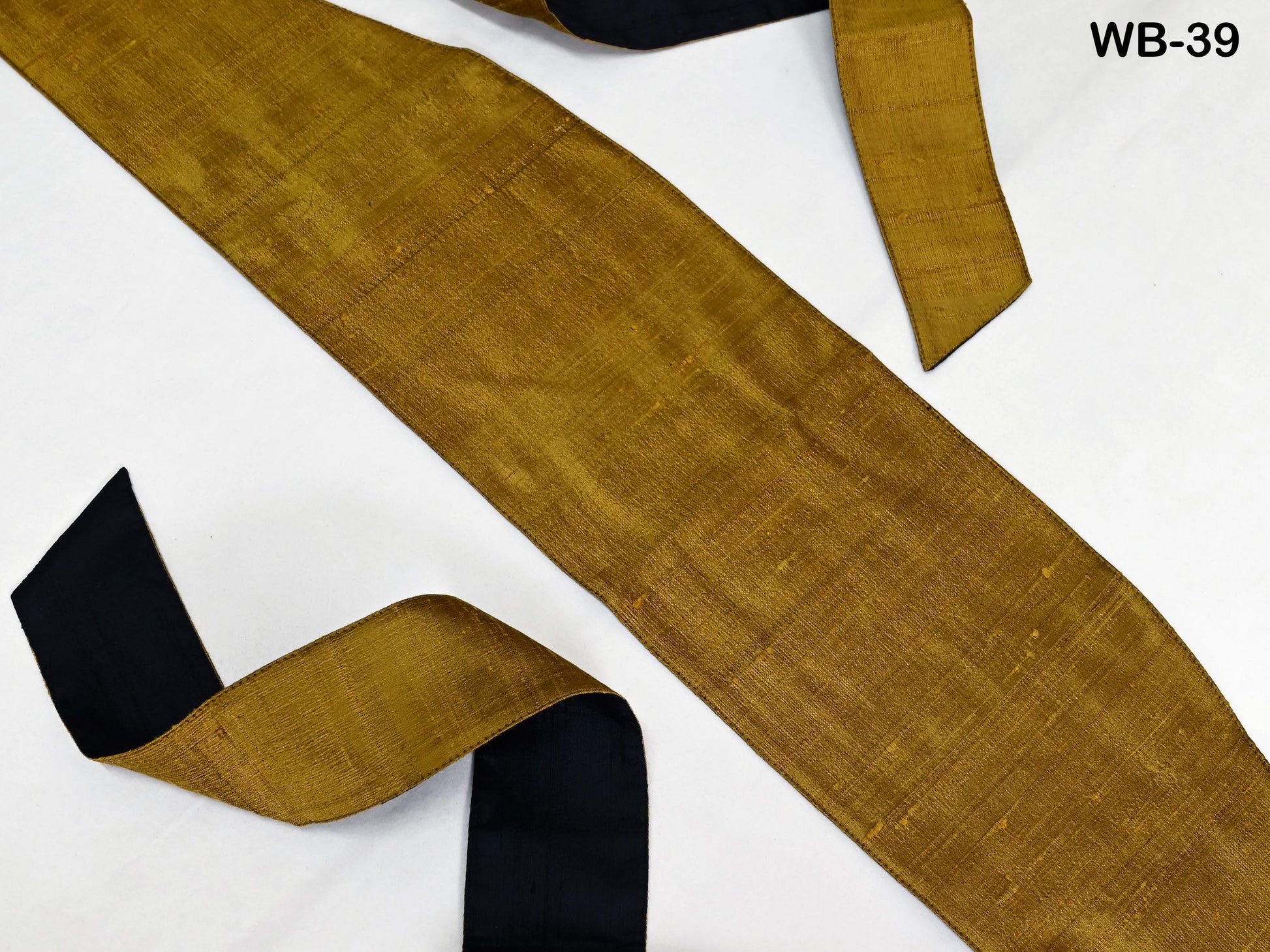 Silk Shantun Reversible Fabric Belt Brown Black Obi Wrap Women Sash Belt Adjustable Customized Wedding Dress Gift for Friend Wrap & Tie