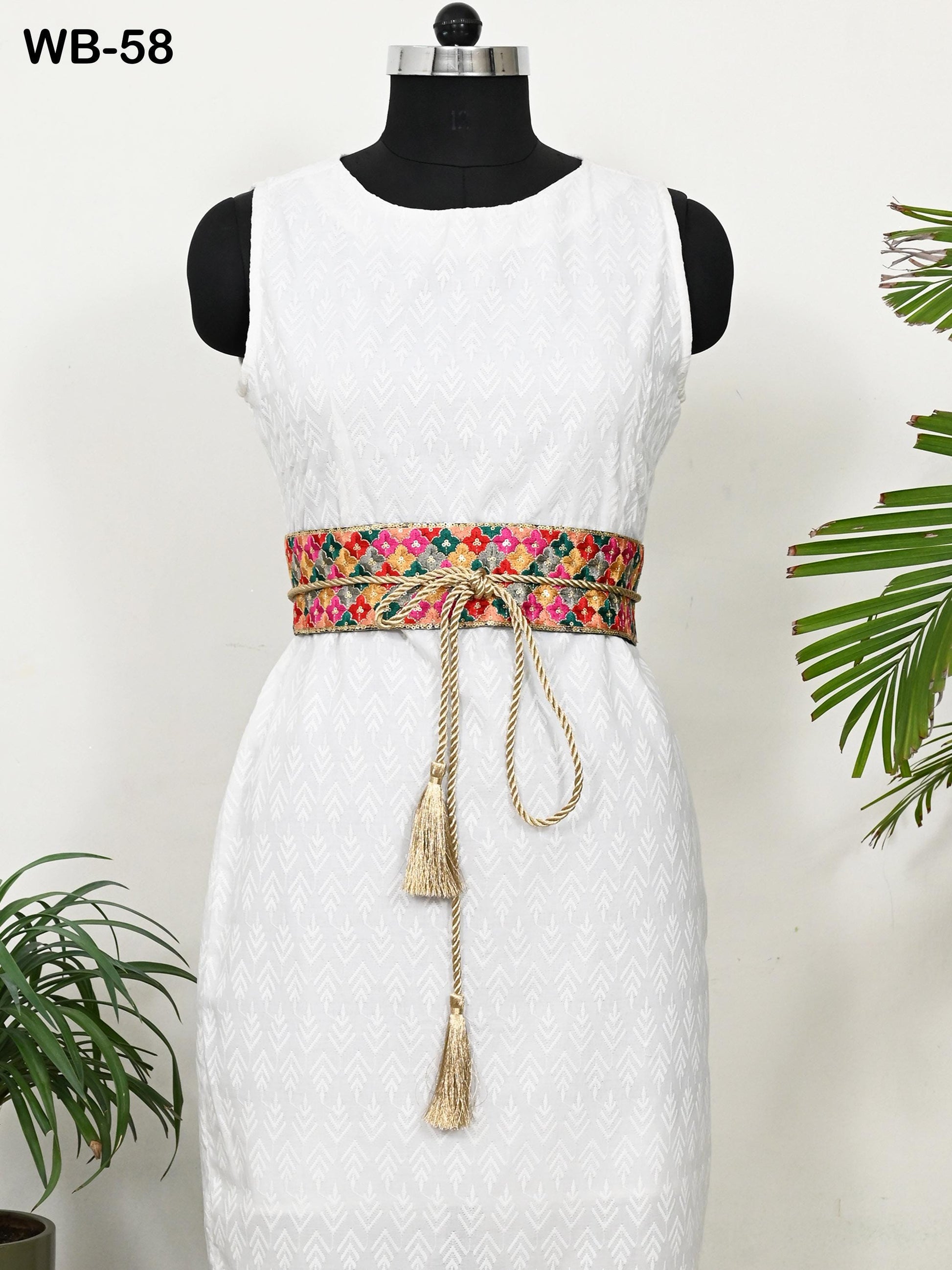 Multicolor Reversible Embroidered Belt Obi Wrap Women Wedding Sash Belt Adjustable Bohemian Ethnic Customized Summer Dresses Christmas Gift