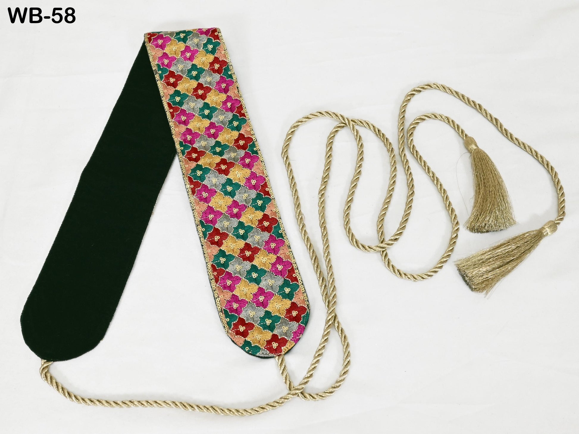 Multicolor Reversible Embroidered Belt Obi Wrap Women Wedding Sash Belt Adjustable Bohemian Ethnic Customized Summer Dresses Christmas Gift