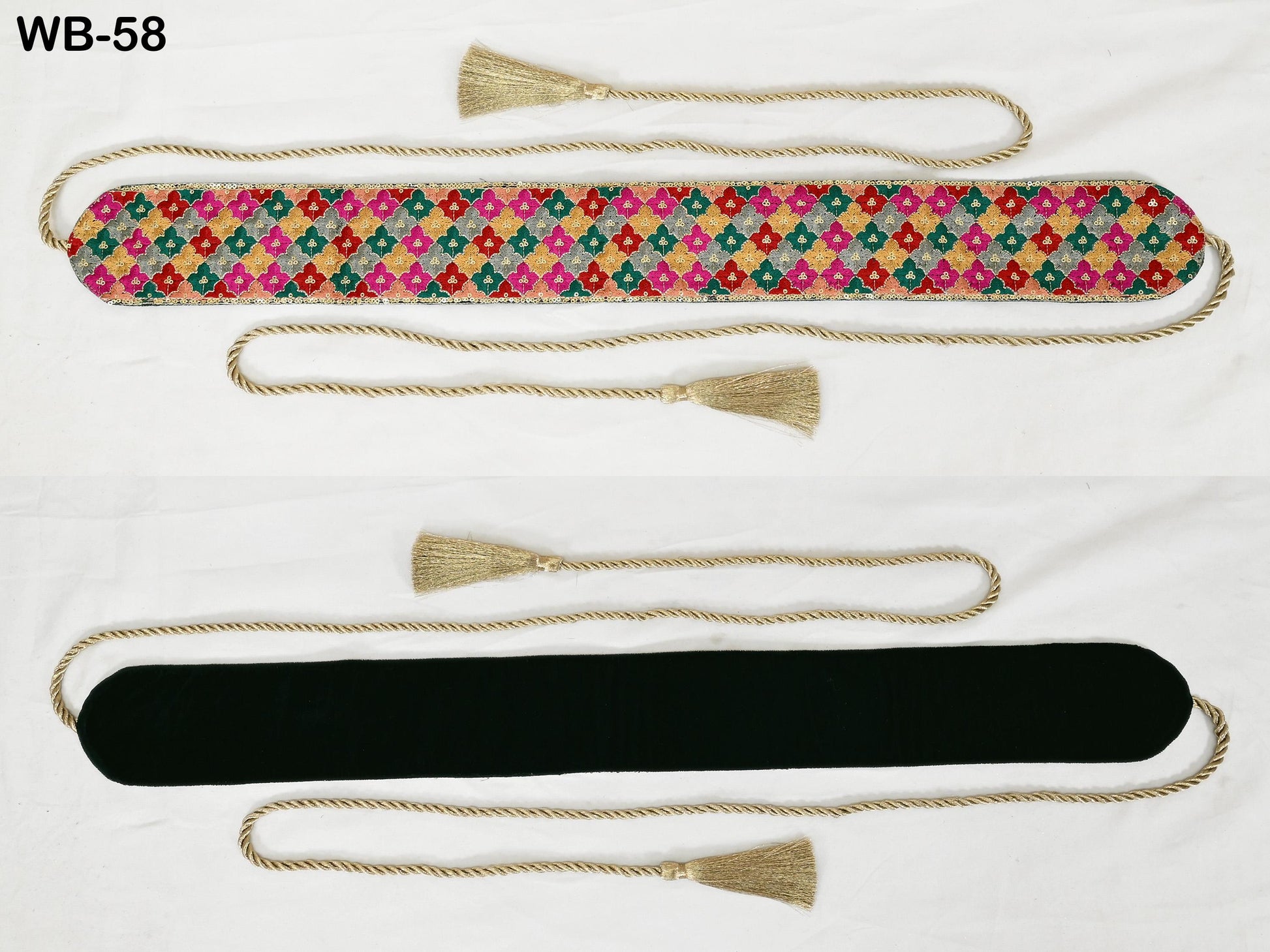 Multicolor Reversible Embroidered Belt Obi Wrap Women Wedding Sash Belt Adjustable Bohemian Ethnic Customized Summer Dresses Christmas Gift