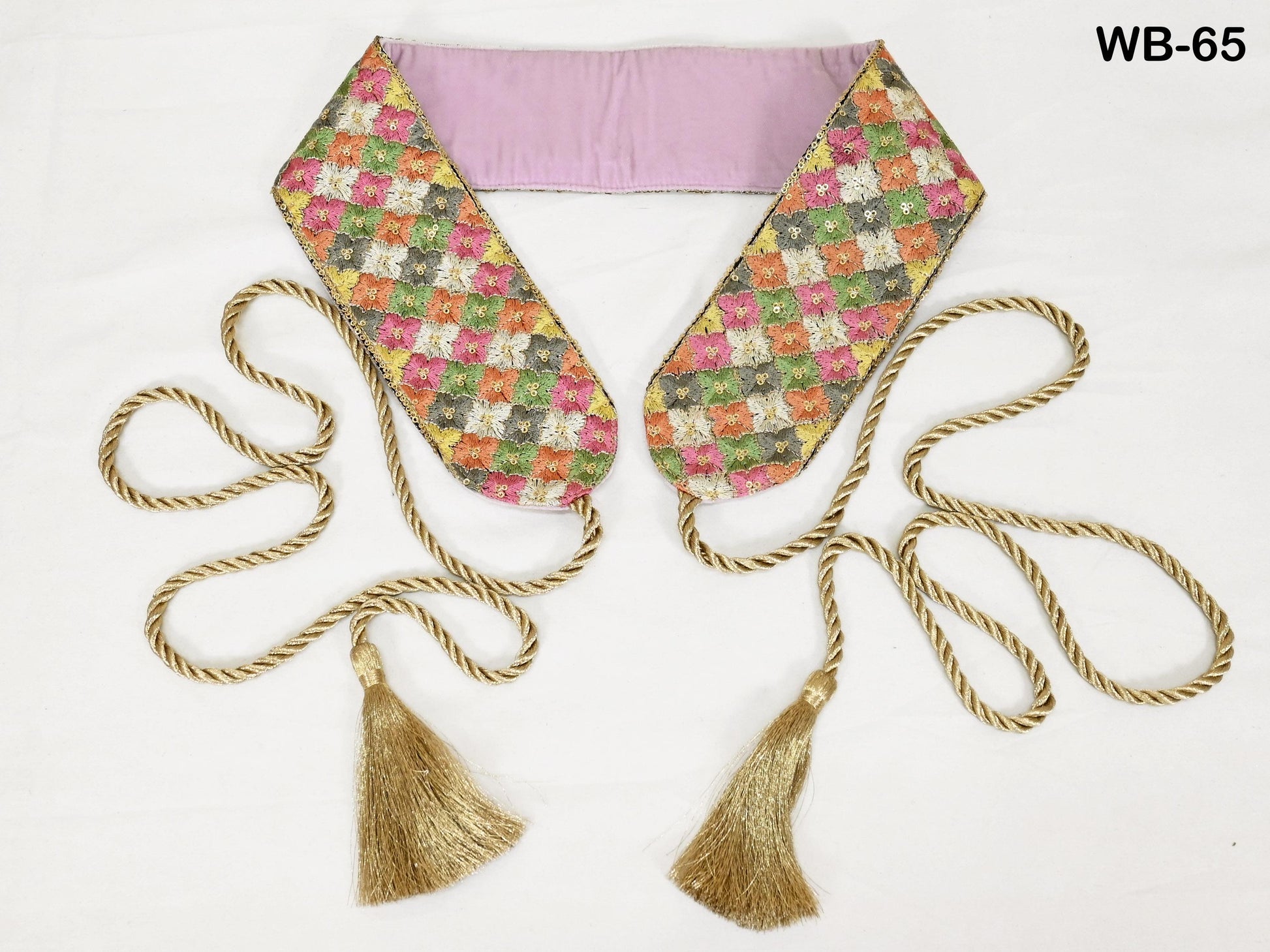 Reversible Embroidered Belt Obi Wrap Women Wedding Sash Belt Adjustable Bohemian Ethnic Customized Summer Dresses Christmas Gift Multicolor