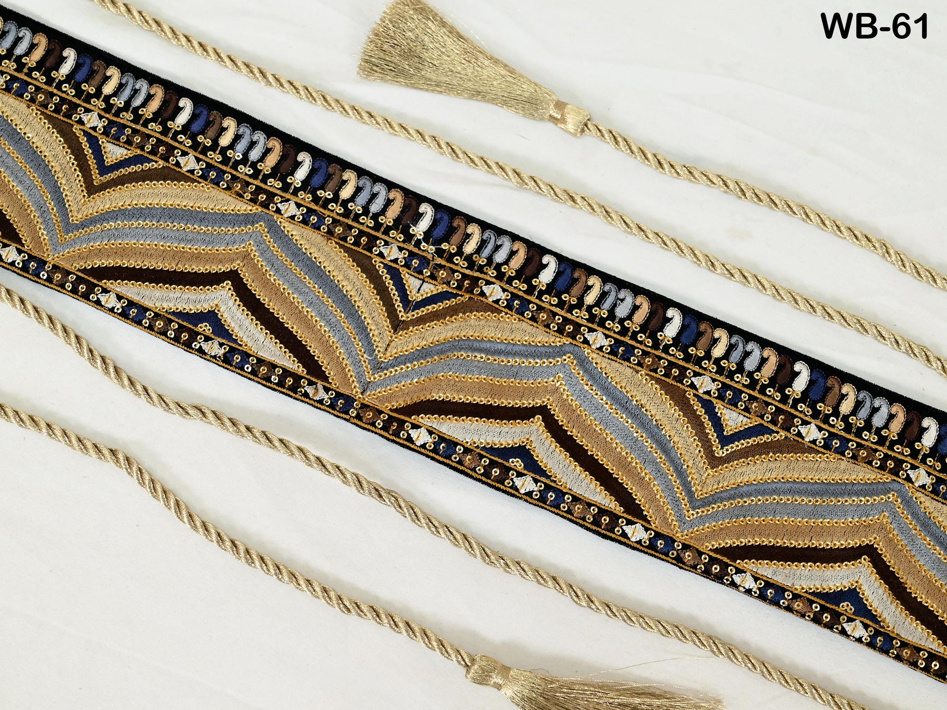 Reversible Embroidered Belt Obi Wrap Sash Belt Women Adjustable Bohemian Ethnic Customized Summer Wedding Dress Christmas Gift Friend Black