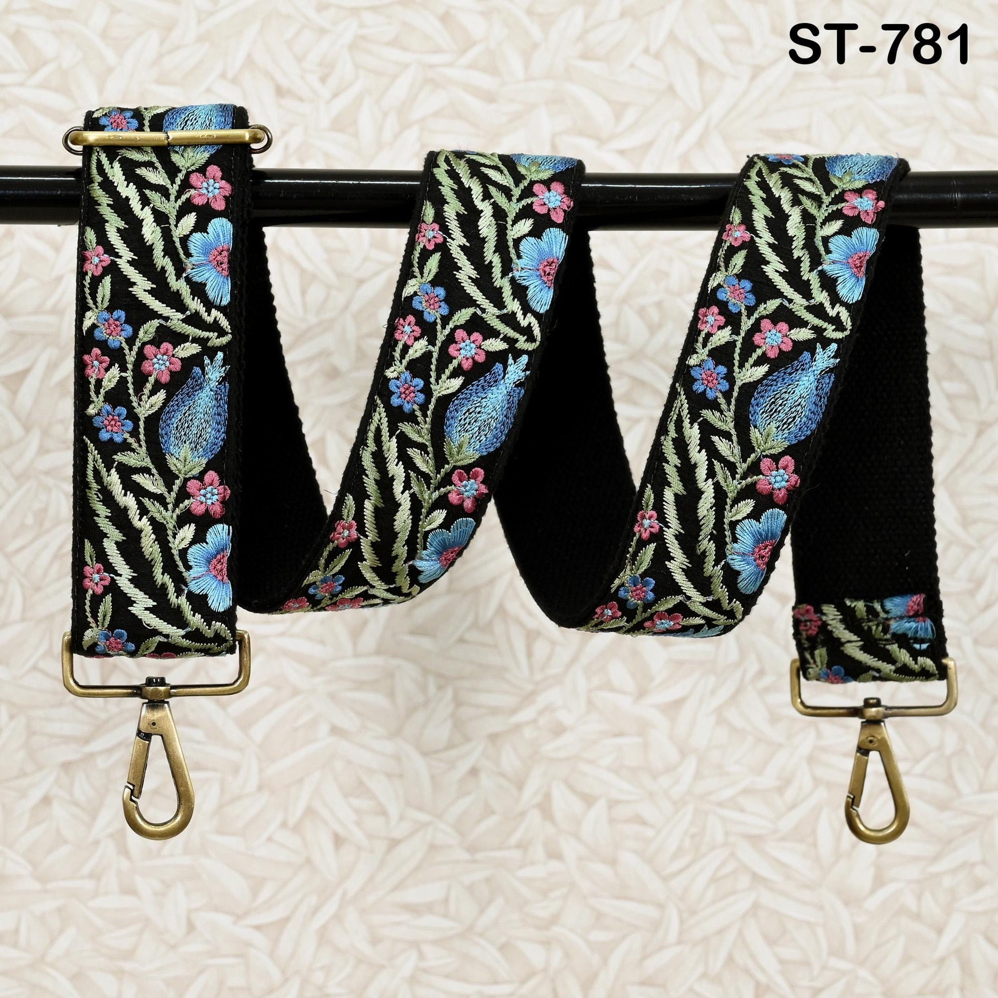 Replacement Handbag Boho Bag Strap Embroidered Camera Strap Crossbody Strap for Purses Embroidery Adjustable Guitar Strap Gift for Daughter
