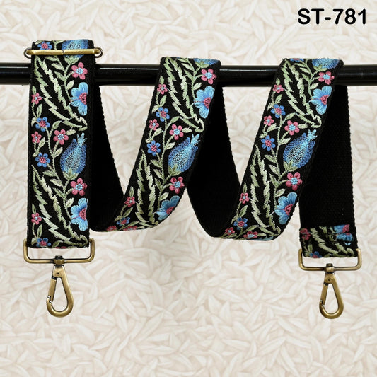 Replacement Handbag Boho Bag Strap Embroidered Camera Strap Crossbody Strap for Purses Embroidery Adjustable Guitar Strap Gift for Daughter