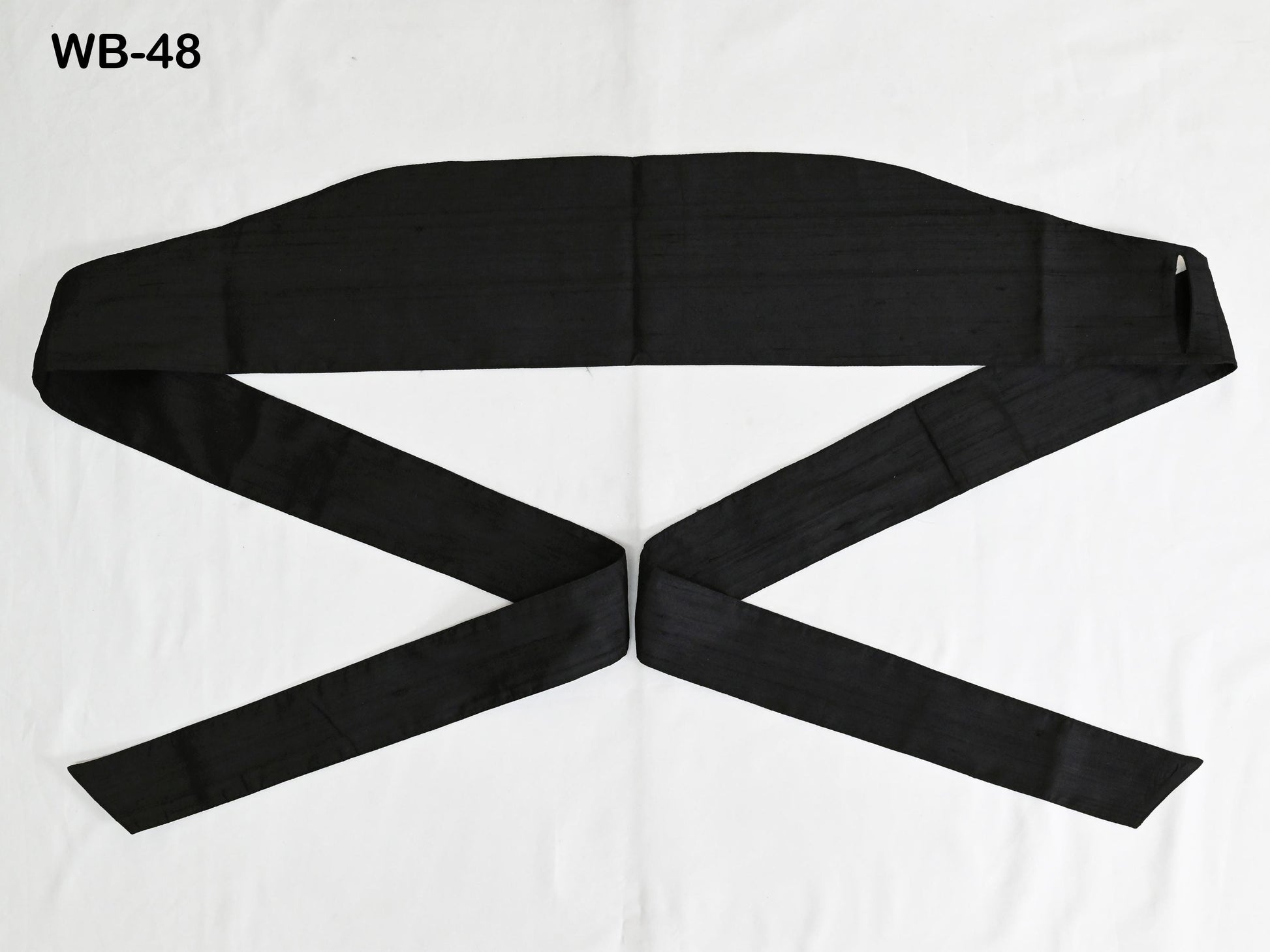 Black Silk Shantung Fabric Belt Obi Wrap Women Sash Belt Adjustable Customized Wedding Dress Gift Sister Wrap & Tie Dupioni Silk
