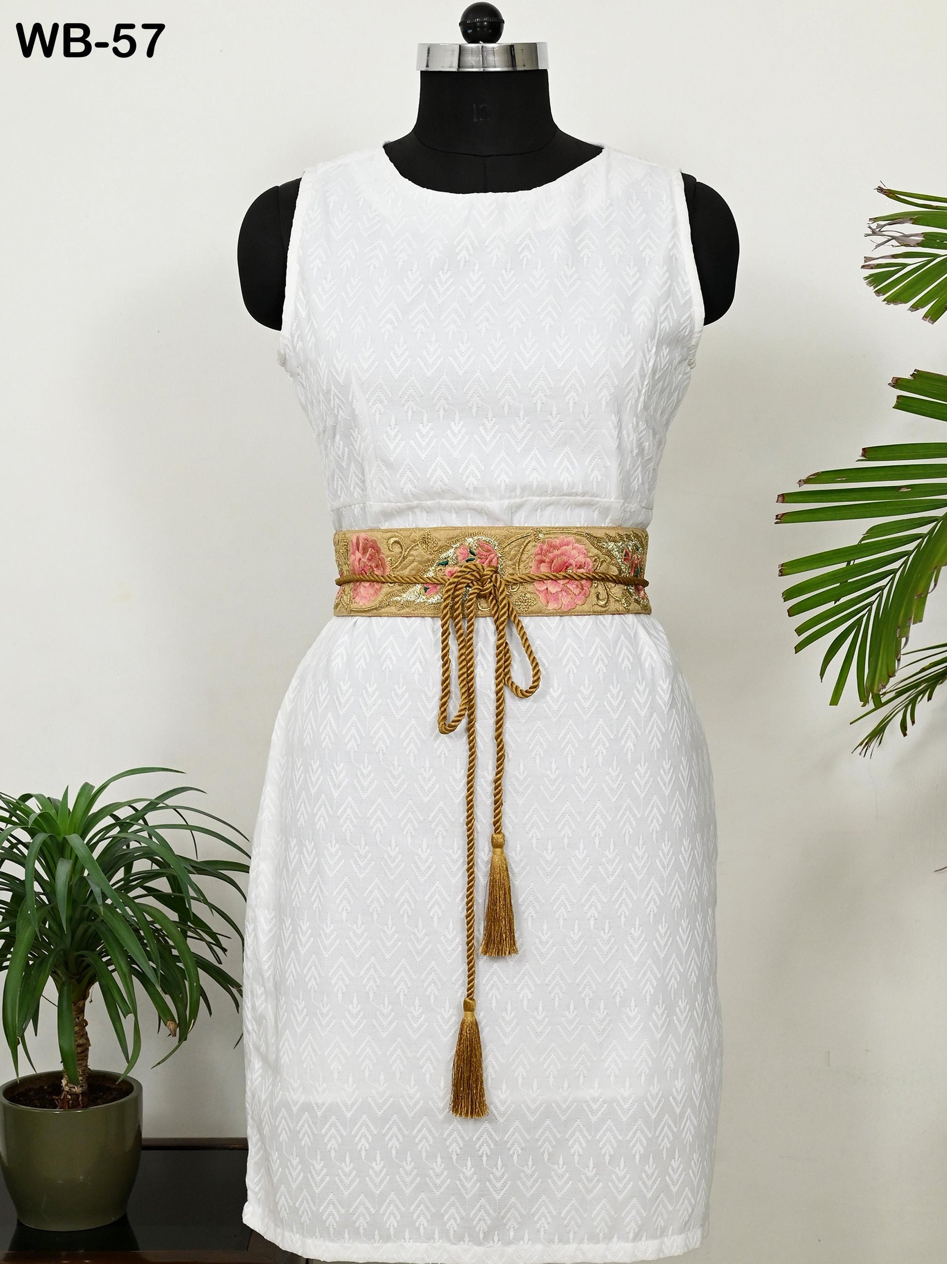 Tan Brown Wedding Dress Sash Belt Bridal Reversible Embroidery Belt Summer Obi Wrap Women Adjustable Bohemian Ethnic Customized Gift Mother