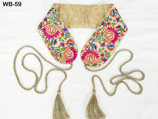 Reversible Embroidered Belt Obi Wrap Sash Belt Women Adjustable Bohemian Ethnic Customized Summer Wedding Dress Christmas Gift Friend