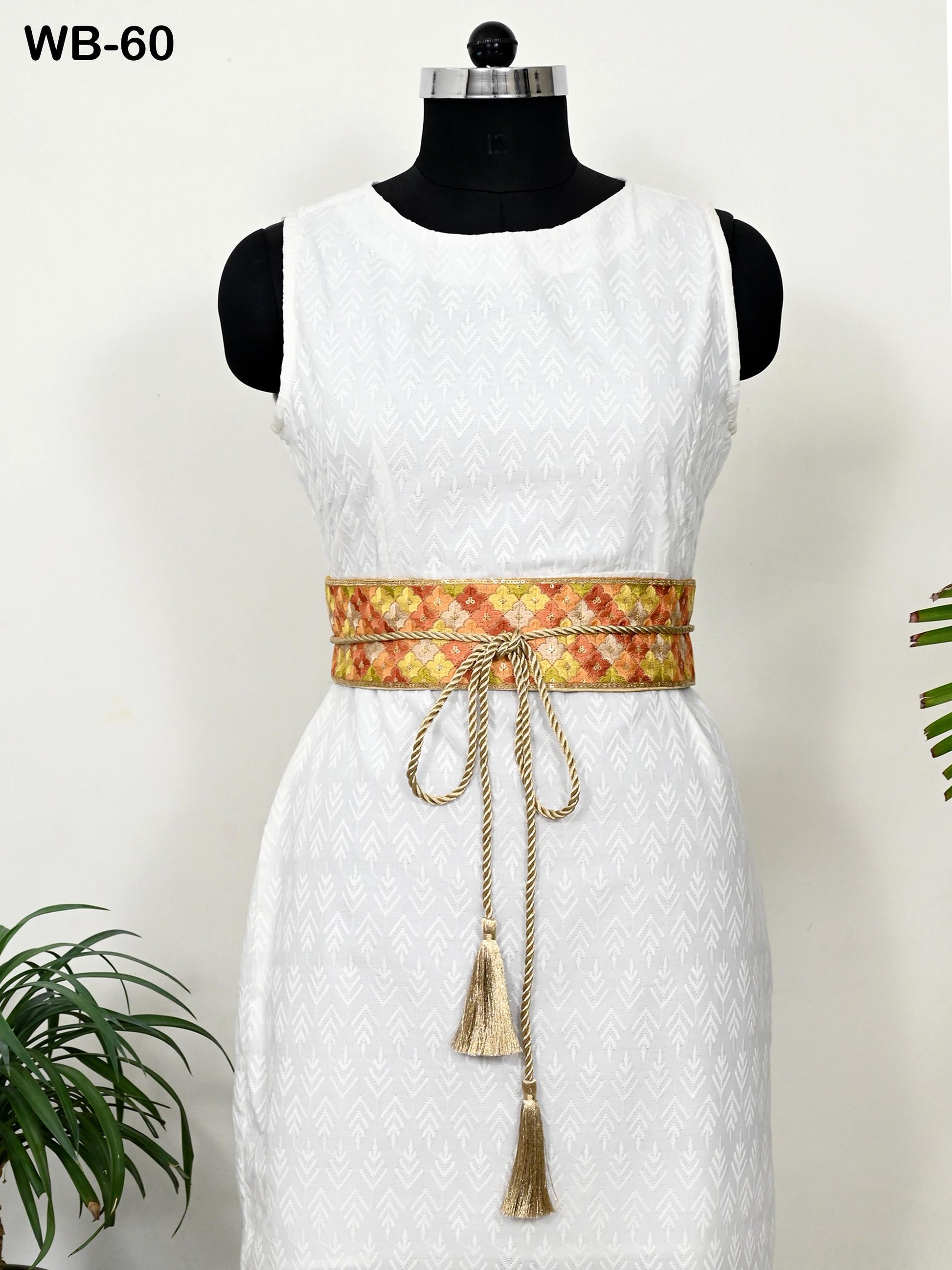 Reversible Embroidered Belt Obi Wrap Women Wedding Sash Belt Adjustable Bohemian Ethnic Customized Summer Dresses Christmas Gift Multicolor