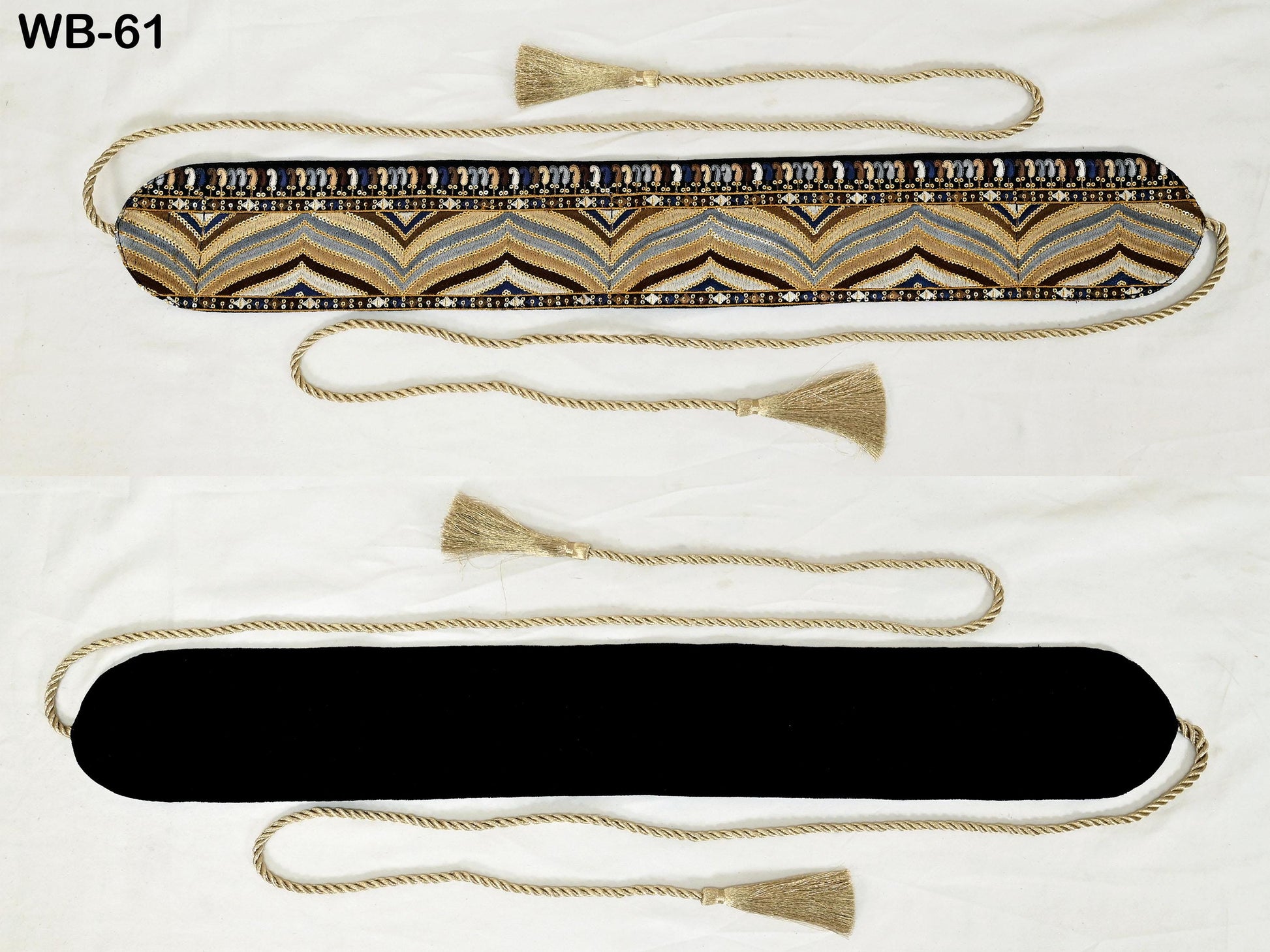 Reversible Embroidered Belt Obi Wrap Sash Belt Women Adjustable Bohemian Ethnic Customized Summer Wedding Dress Christmas Gift Friend Black