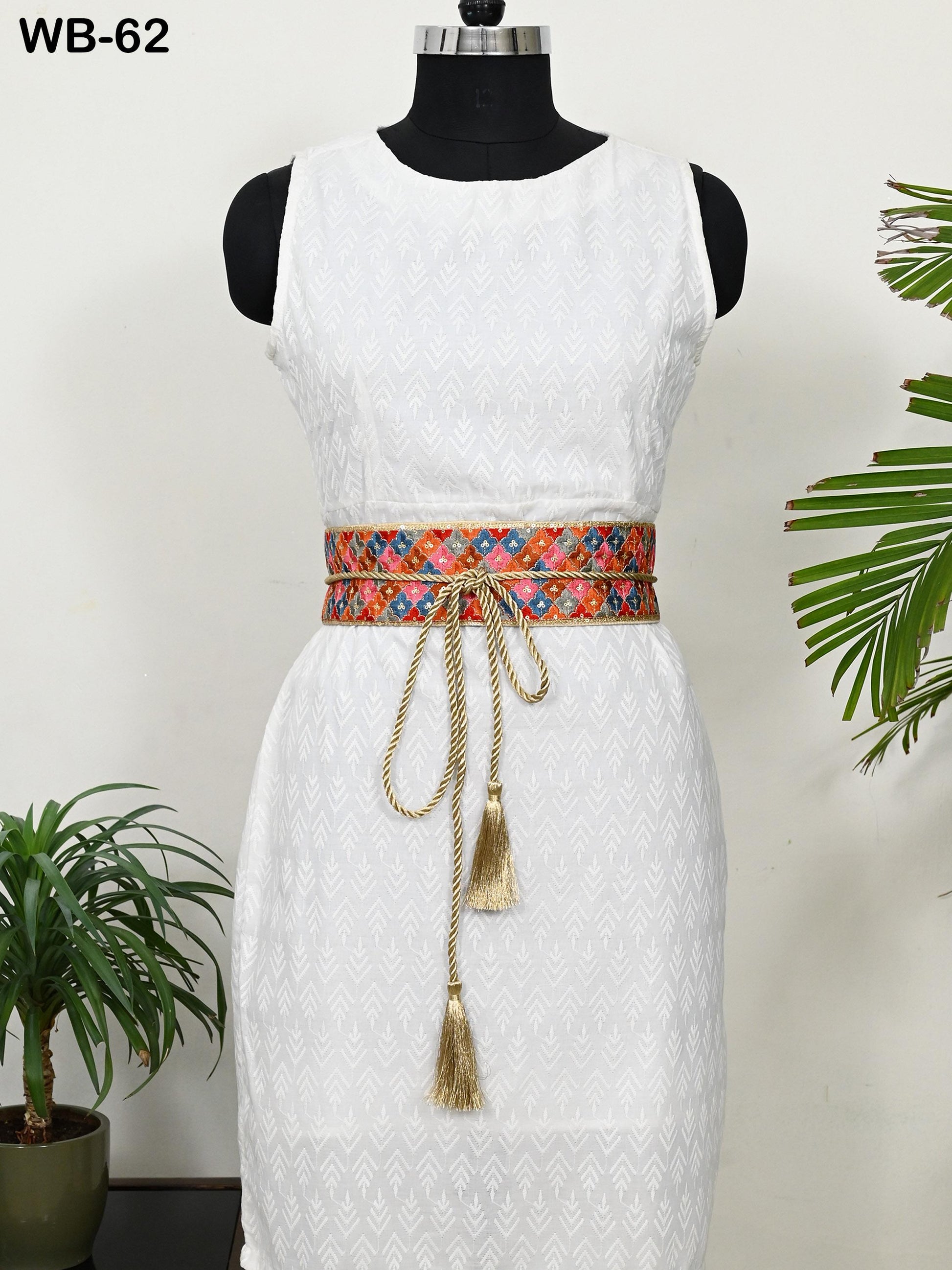 Reversible Embroidered Belt Brocade Obi Wrap Women Wedding Sash Belt Adjustable Bohemian Ethnic Customized Summer Dresses Anniversary Gift