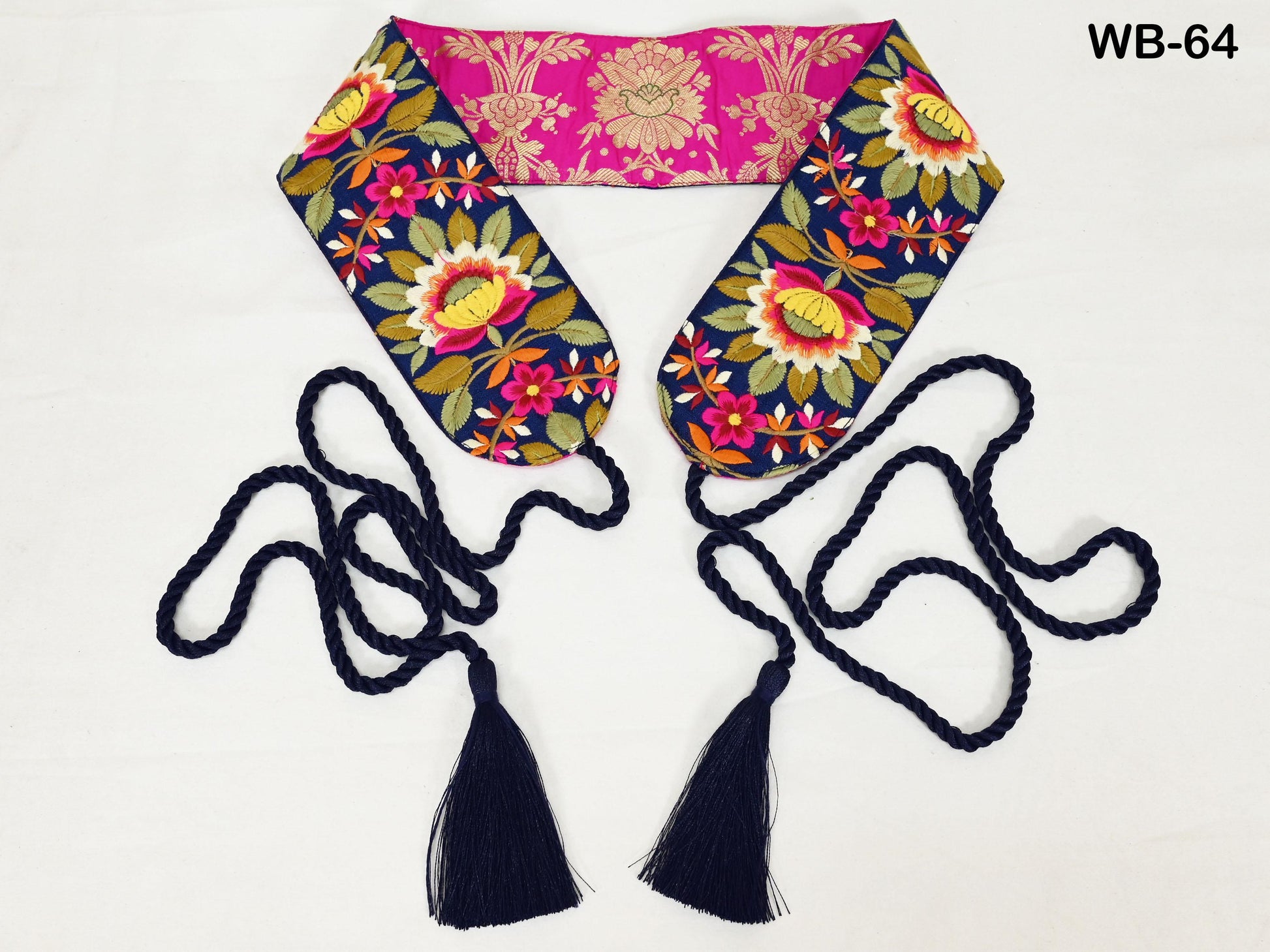 Reversible Embroidered Belt Obi Wrap Sash Belt Women Adjustable Bohemian Ethnic Customized Summer Wedding Dress Christmas Gift Mother