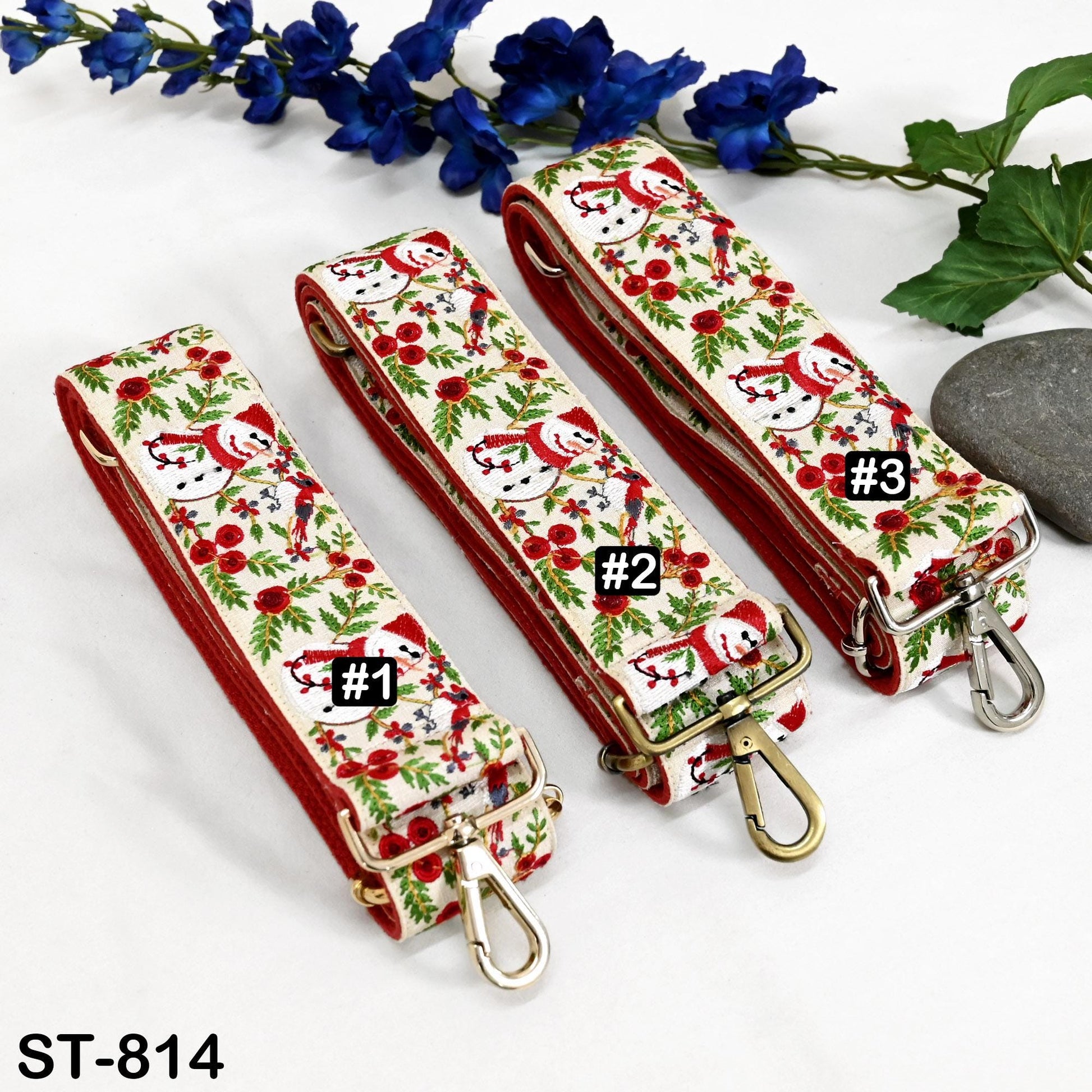 Embroidered Purse Strap Crossbody Strap for Purses Handbag Bag Strap Embroidery Replacement Guitar Strap Christmas Holiday Gift Sister Wife