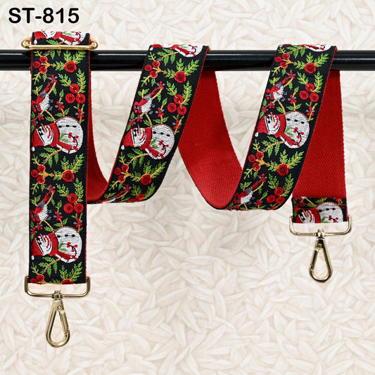 Embroidered Crossbody Strap for Purses Handbag Messanger Bag Strap Embroidery Replacement Guitar Strap Christmas Holiday Gift Sister Friend