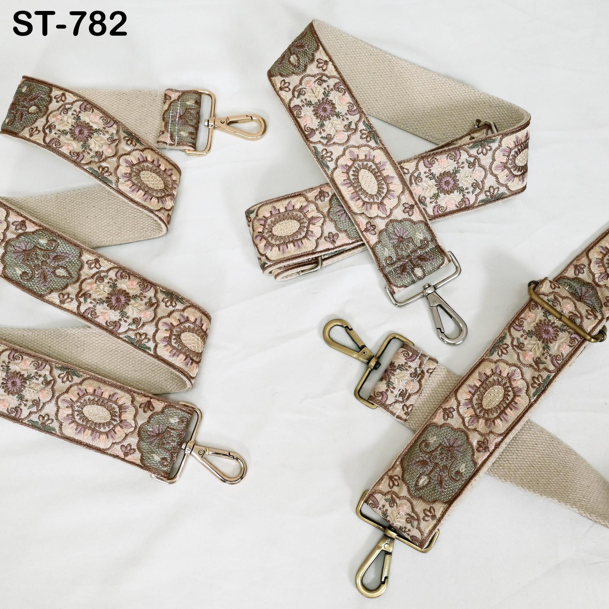 Embroidered Purse Strap Crossbody Strap for Purses Handbag Boho Bag Strap Floral Embroidery Replacement Strap Boho Guitar Strap Gift for Mom