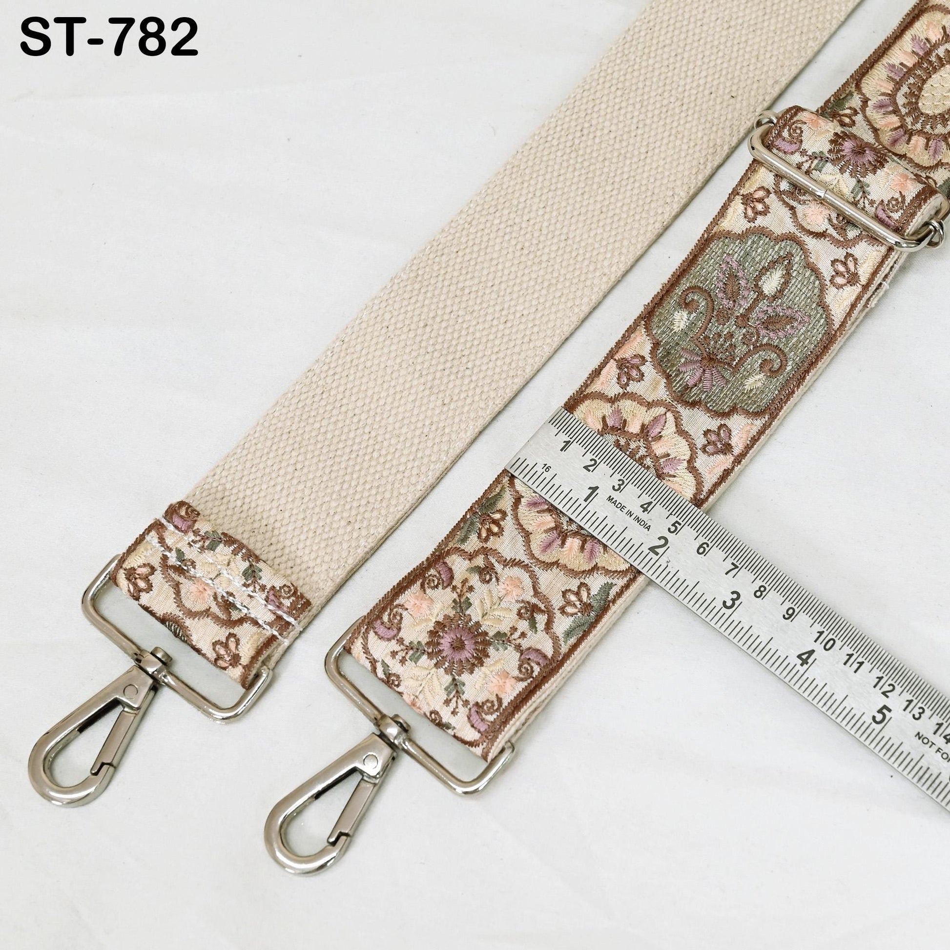 Embroidered Purse Strap Crossbody Strap for Purses Handbag Boho Bag Strap Floral Embroidery Replacement Strap Boho Guitar Strap Gift for Mom