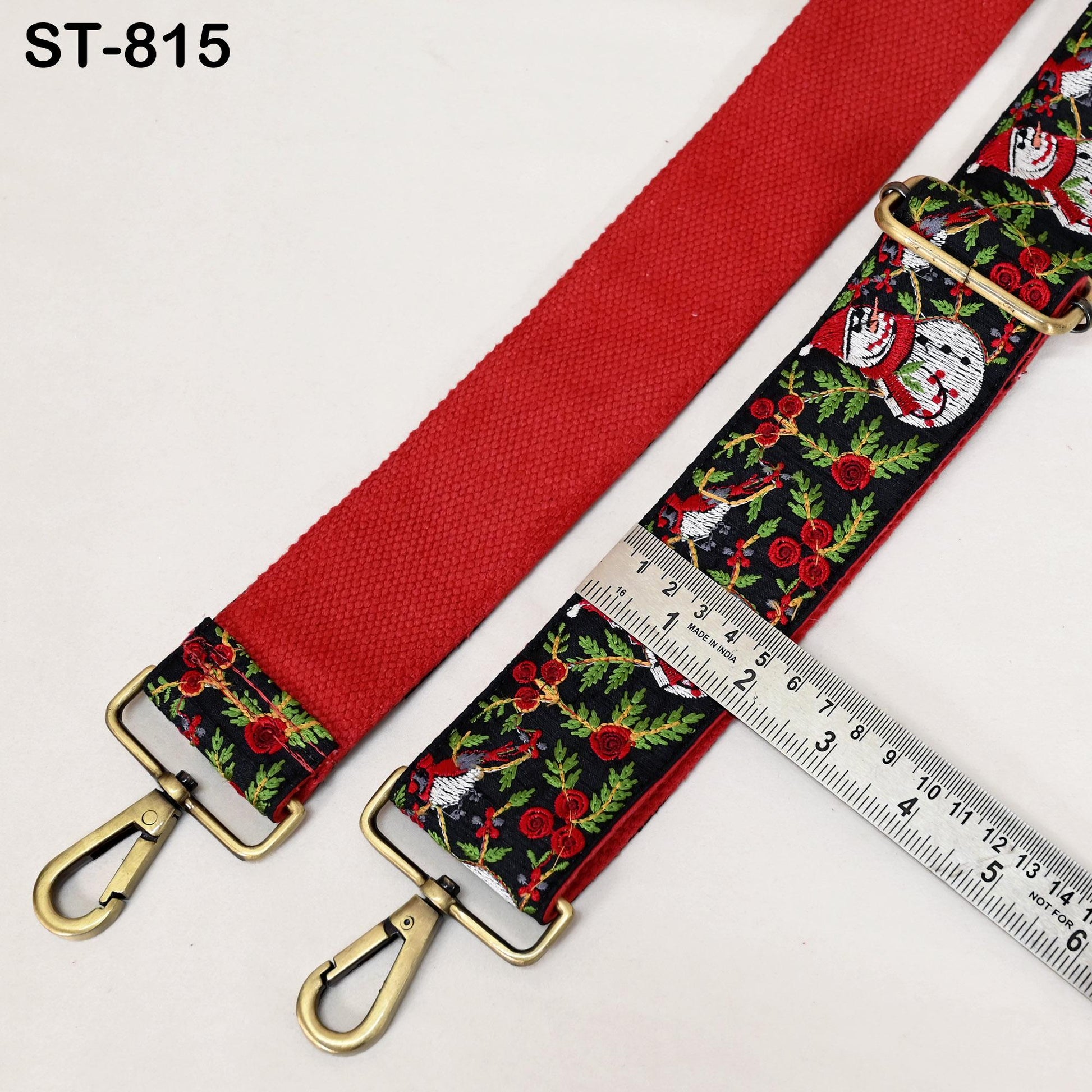 Embroidered Crossbody Strap for Purses Handbag Messanger Bag Strap Embroidery Replacement Guitar Strap Christmas Holiday Gift Sister Friend