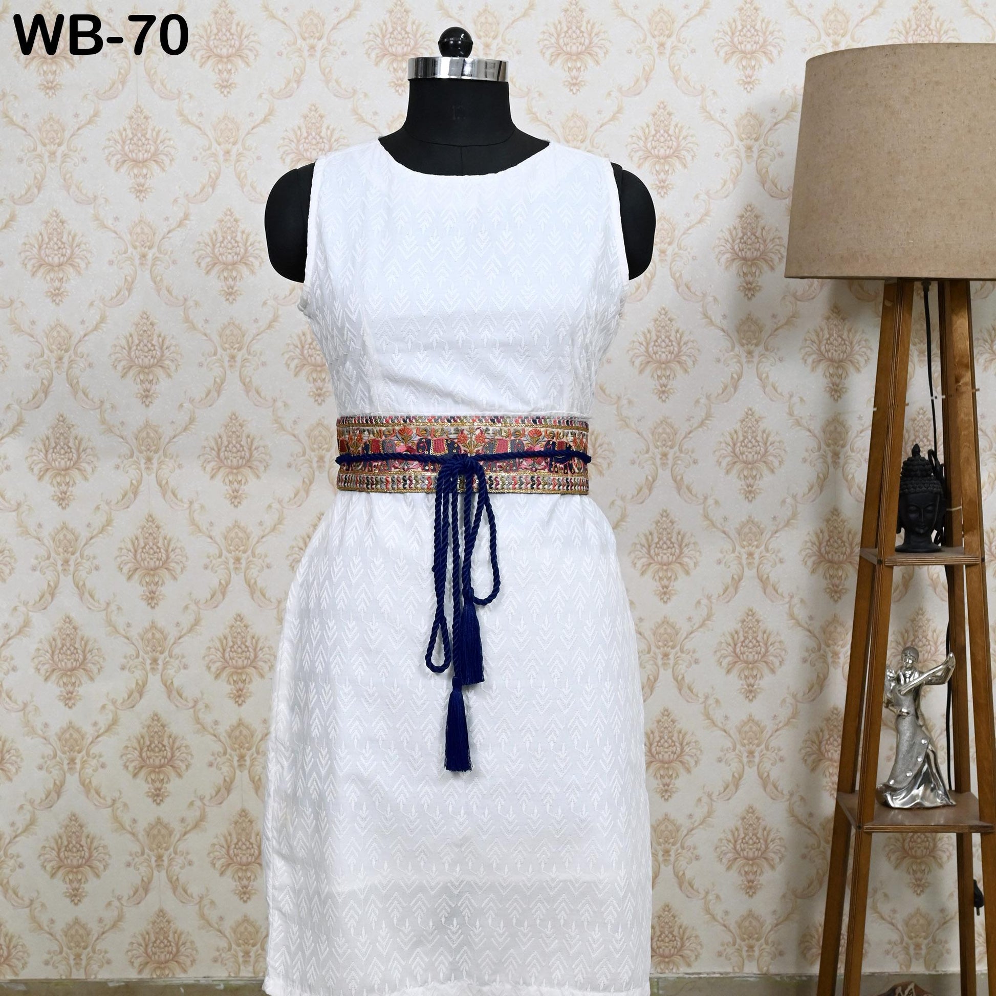 Embroidered Elephant Reversible Belt Obi Wrap Women Wedding Sash Belt Adjustable Bohemian Ethnic Customized Summer Dresses Christmas Gift