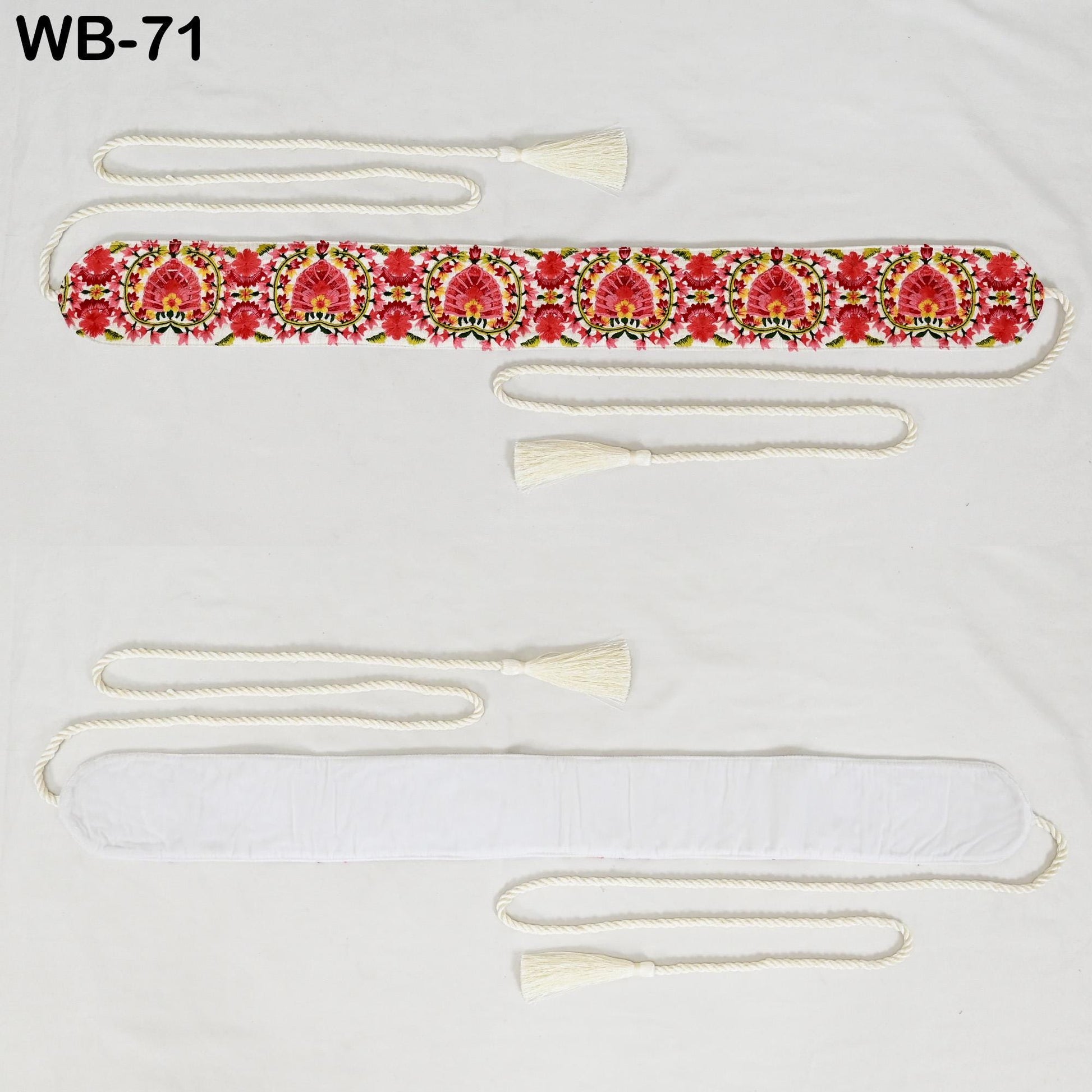 Red Reversible Embroidery Fabric Belt Gold Obi Wrap Women Sash Belt Adjustable Bohemian Ethnic Customized Summer Wedding Dress Gift Friend