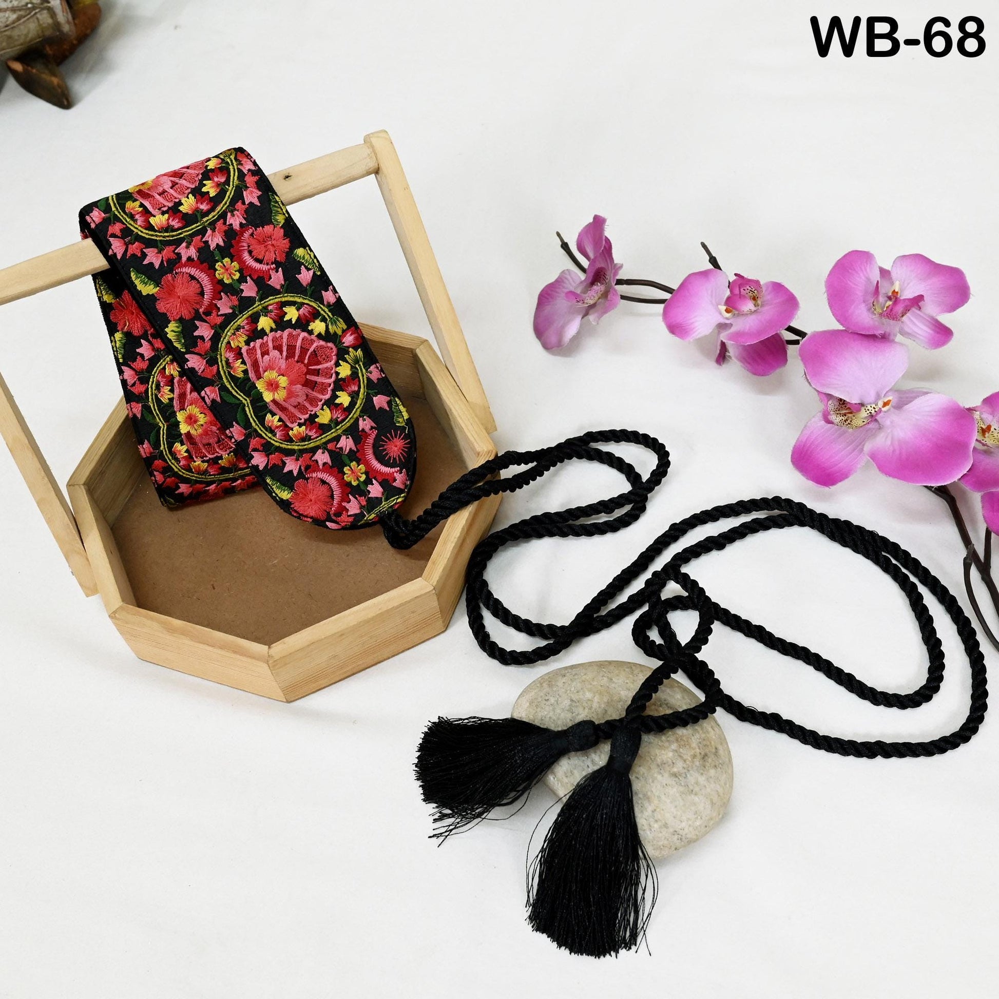 Red Reversible Embroidery Fabric Belt Gold Obi Wrap Women Sash Belt Adjustable Bohemian Ethnic Customized Summer Wedding Dress Gift Friend