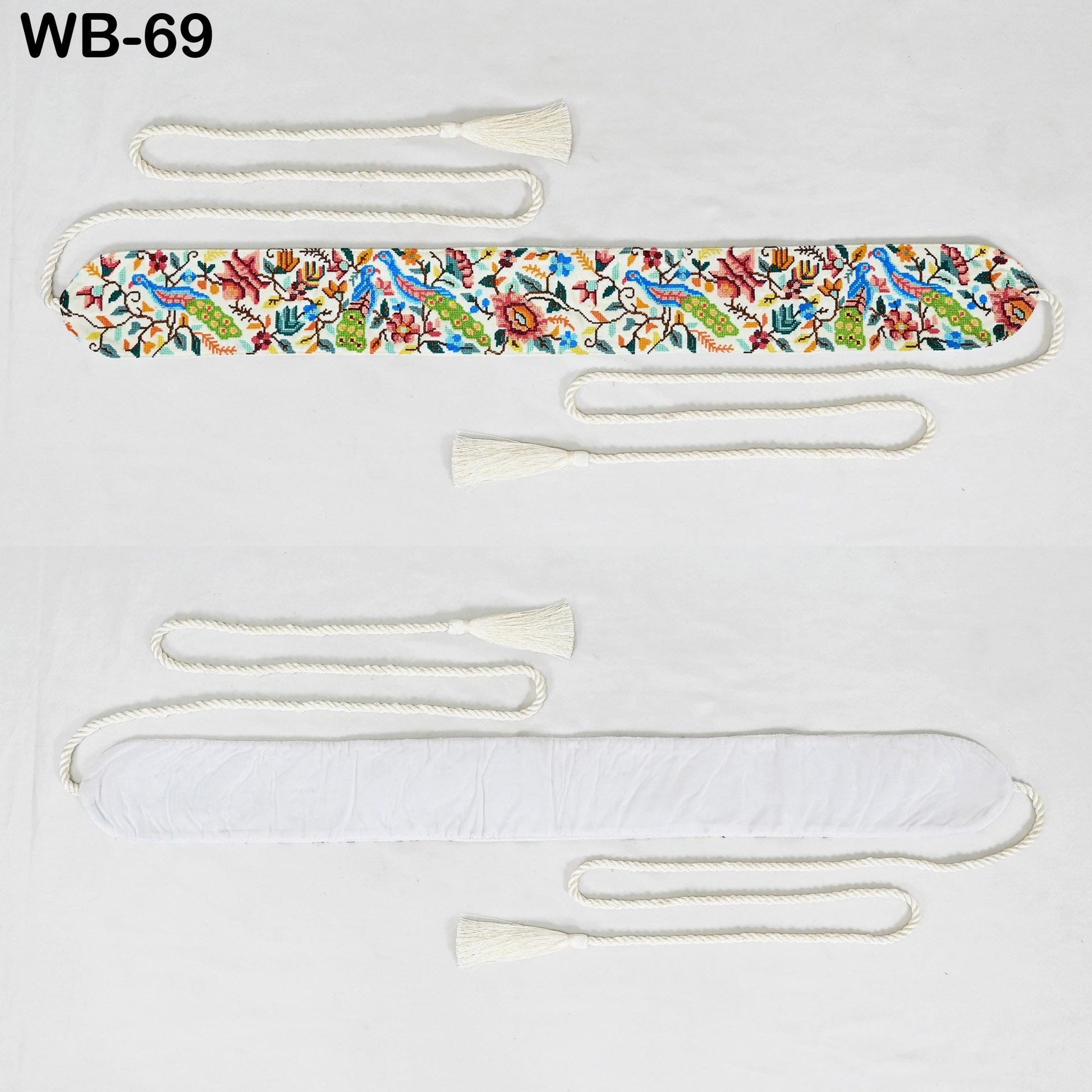 Reversible Embroidery Fabric Waist Belt Black Obi Wrap Women Sash Belt Adjustable Bohemian Ethnic Customize Summer Wedding Dress Gift Friend