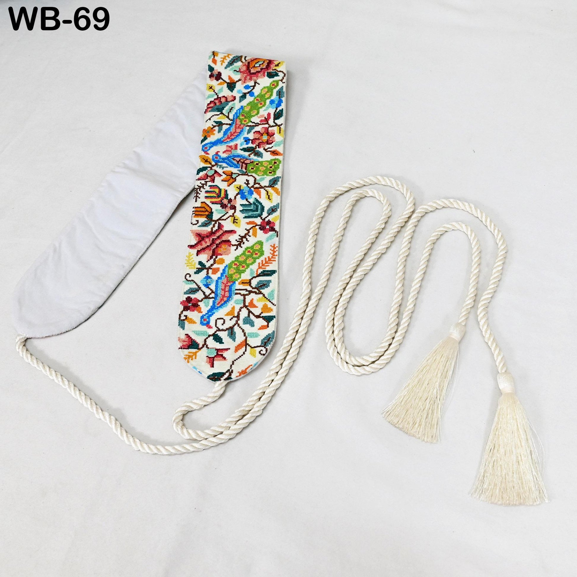 Reversible Embroidery Fabric Waist Belt Black Obi Wrap Women Sash Belt Adjustable Bohemian Ethnic Customize Summer Wedding Dress Gift Friend