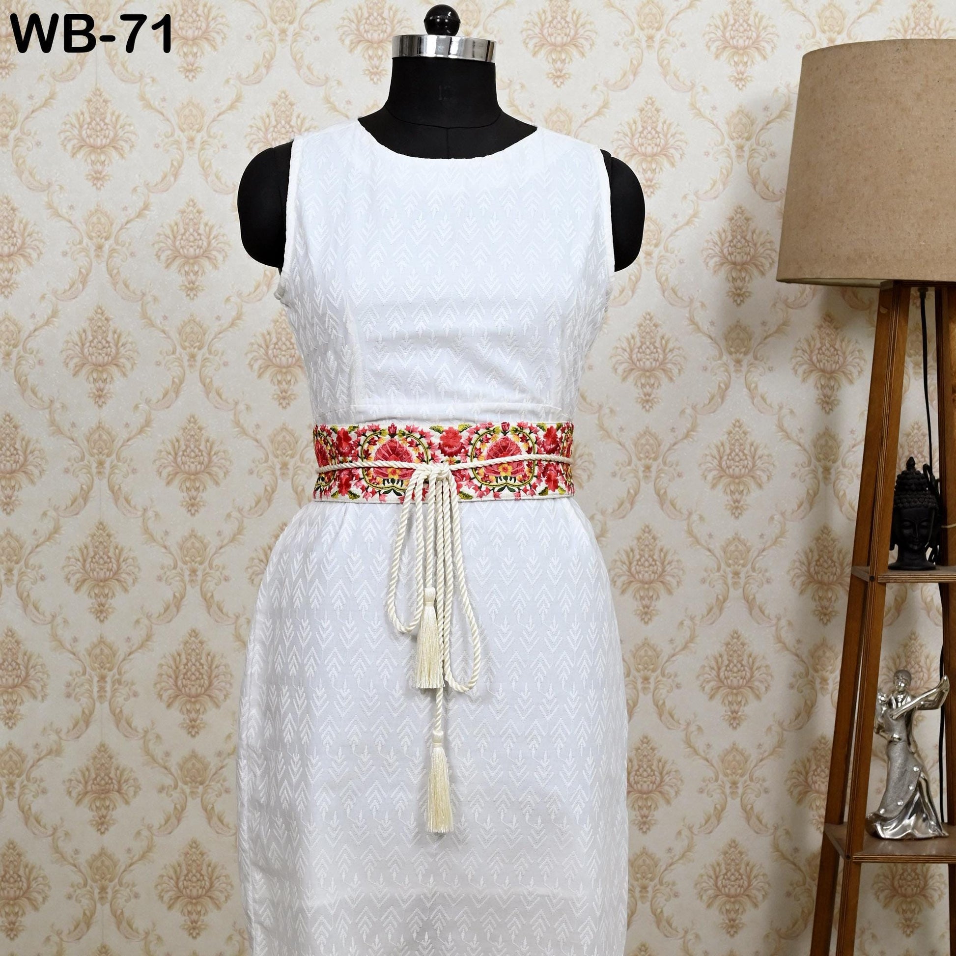 Red Reversible Embroidery Fabric Belt Gold Obi Wrap Women Sash Belt Adjustable Bohemian Ethnic Customized Summer Wedding Dress Gift Friend