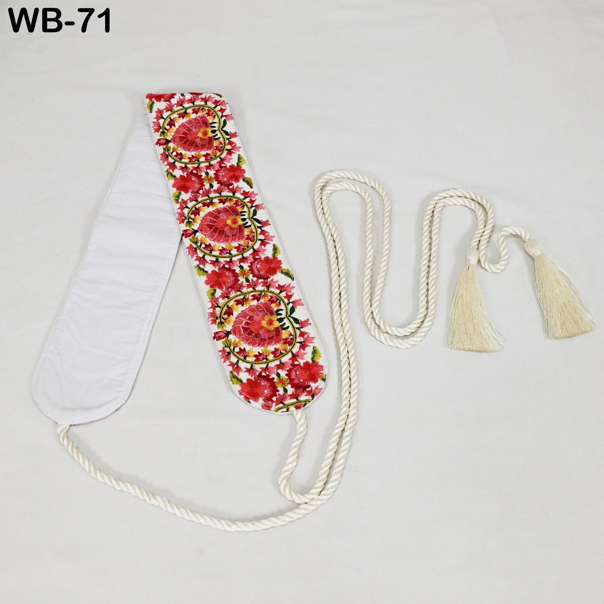 Red Reversible Embroidery Fabric Belt Gold Obi Wrap Women Sash Belt Adjustable Bohemian Ethnic Customized Summer Wedding Dress Gift Friend