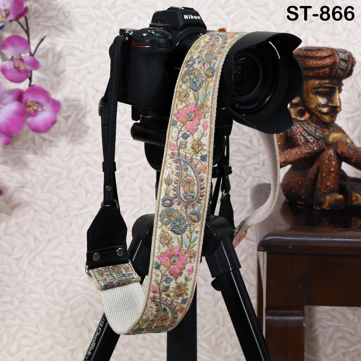 Photographer Leather Strap Sling Camera Strap Embroidery DSLR Camera Accessories Camera Holder Neck Shoulder Strap Christmas Gifts Boyfriend