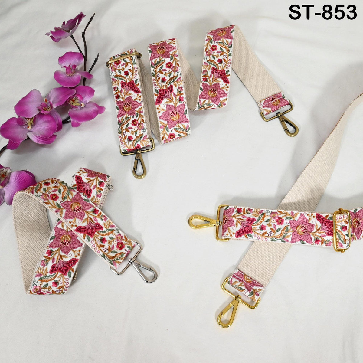 Adjustable Embroidered Boho Bag Strap, Replacement Crossbody Guitar Strap Gift for Daughter