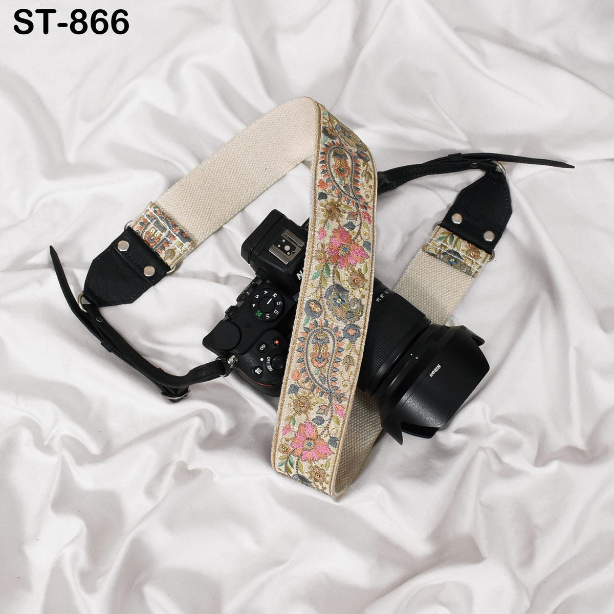 Photographer Leather Strap Sling Camera Strap Embroidery DSLR Camera Accessories Camera Holder Neck Shoulder Strap Christmas Gifts Boyfriend