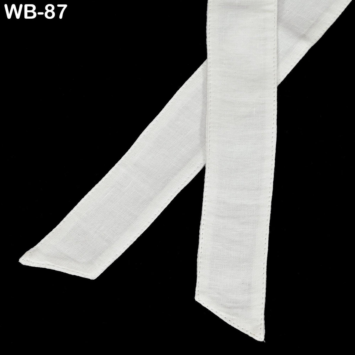 Ivory Linen Belt, Obi Wrap Sash, Adjustable Handmade, Fully Lined, Side Slit, Customizable, 260cm Long, Fits S-XL