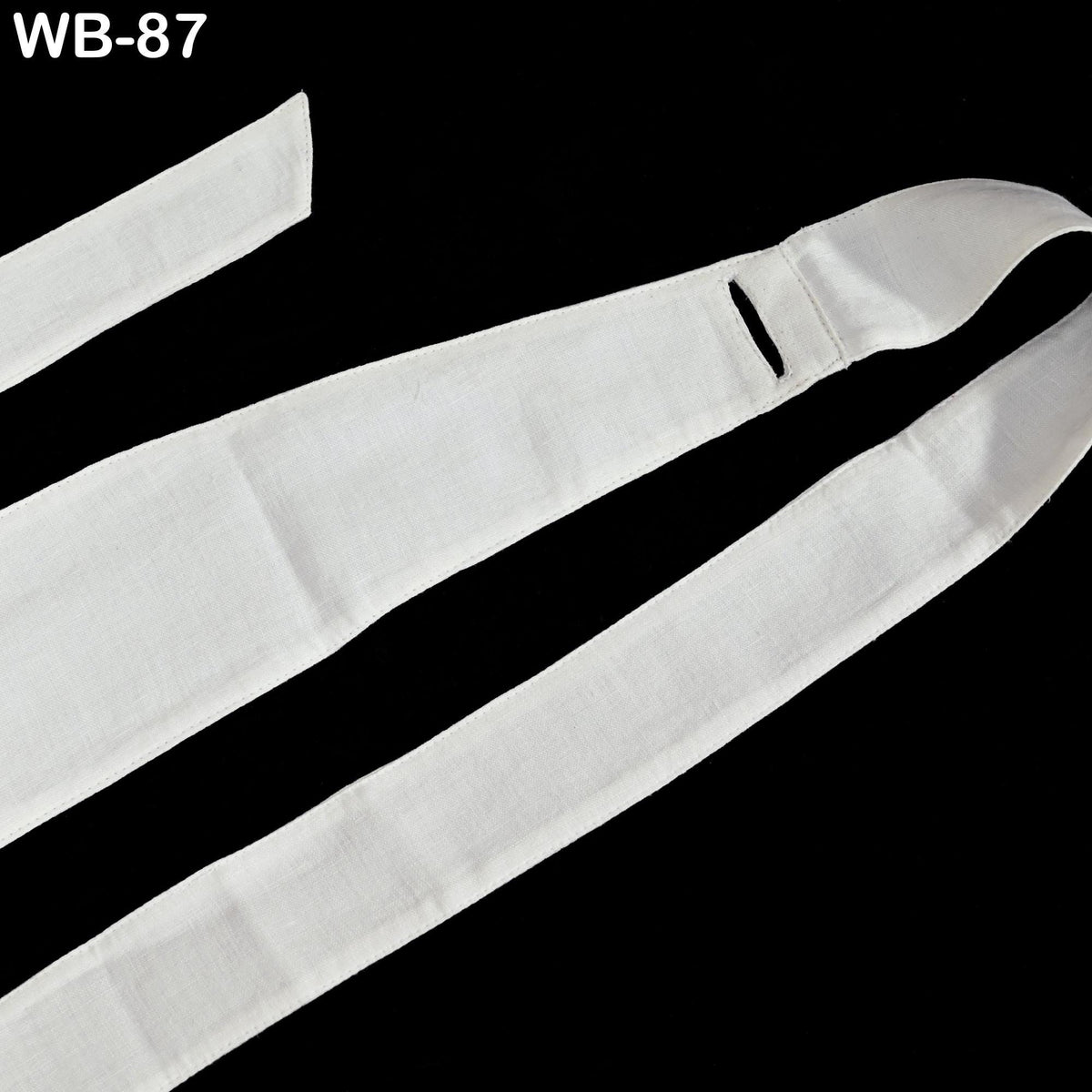 Ivory Linen Belt, Obi Wrap Sash, Adjustable Handmade, Fully Lined, Side Slit, Customizable, 260cm Long, Fits S-XL