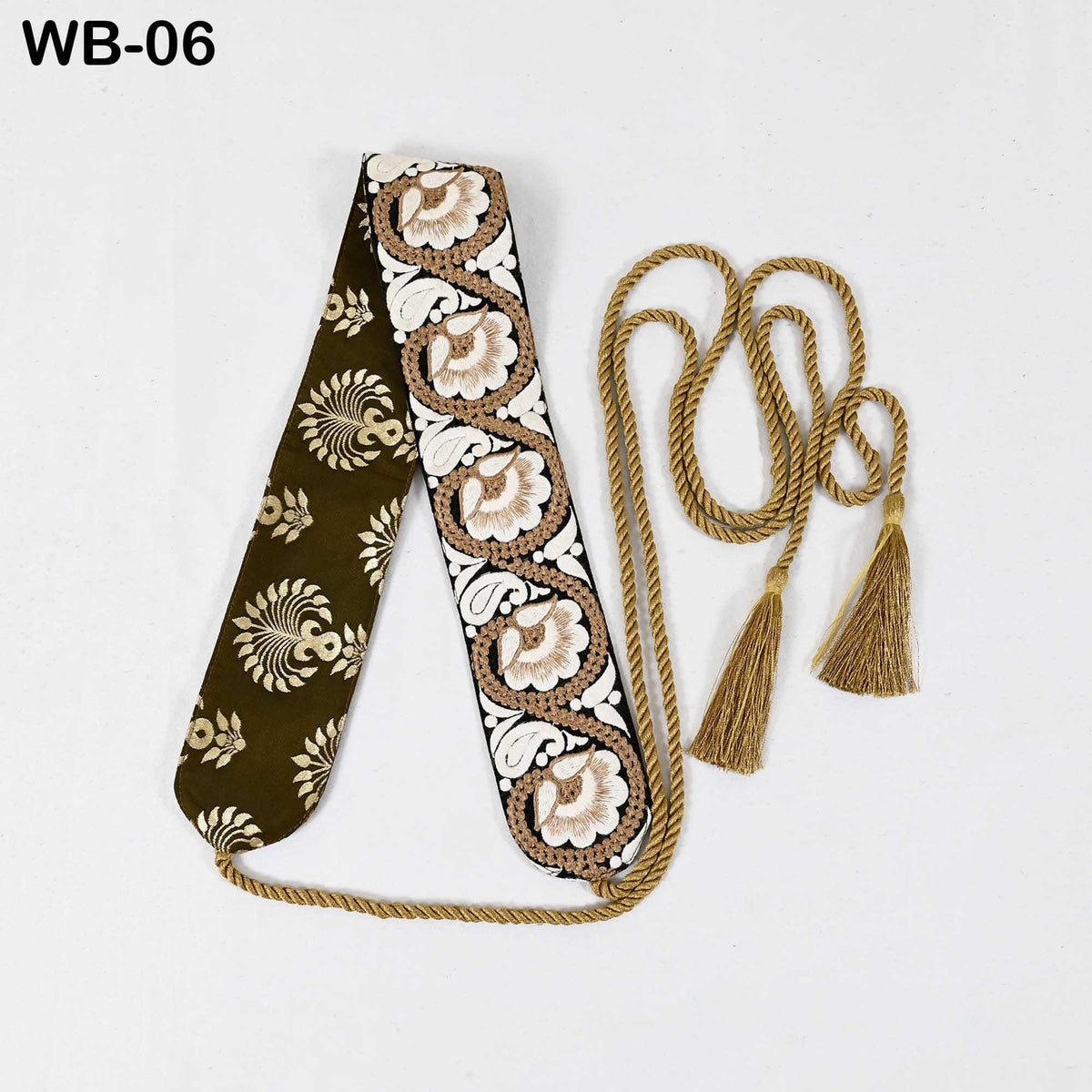 Reversible Embroidered Obi Belt Wrap Women Sash Belt Adjustable Bohemian Ethnic Customized Summer Wedding Dress Gift Sister Black Ivory