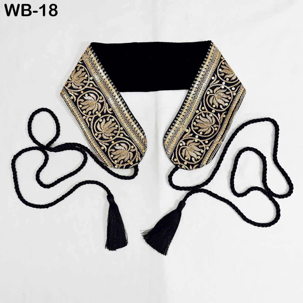 Reversible Embroidered Velvet | Brocade Sash Belt: Bohemian Wedding Dress Accessory (Customizable)