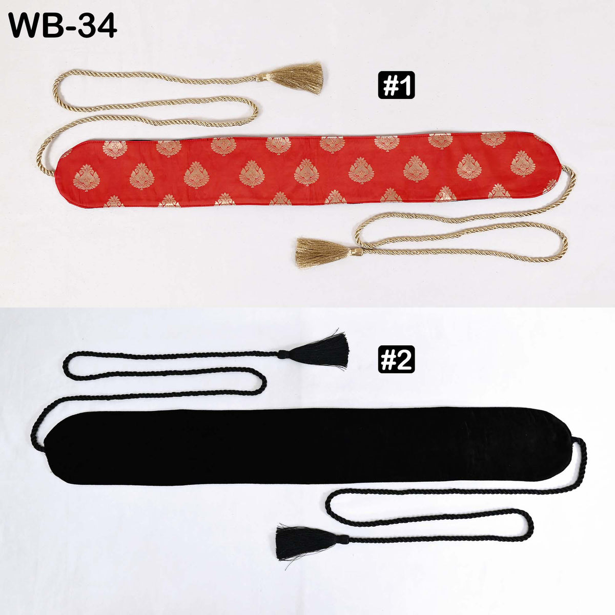 Reversible Embroidery Obi Belt, Black Velvet Women's Sash | Brocade Belt