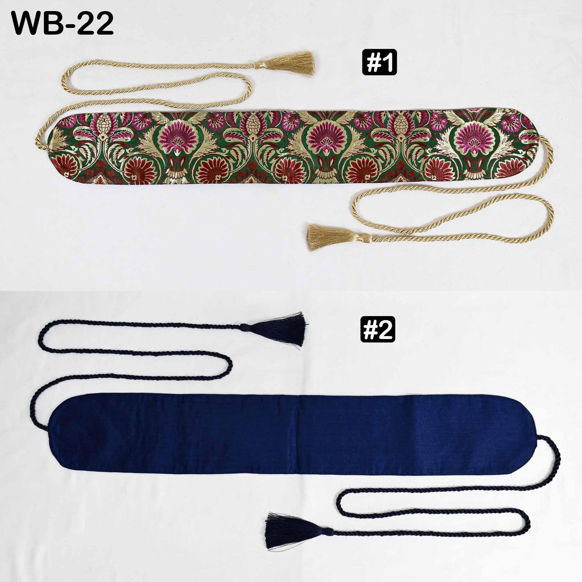Reversible Embroidered Fabric Belt: Bohemian Ethnic Sash for Dresses (Customizable)