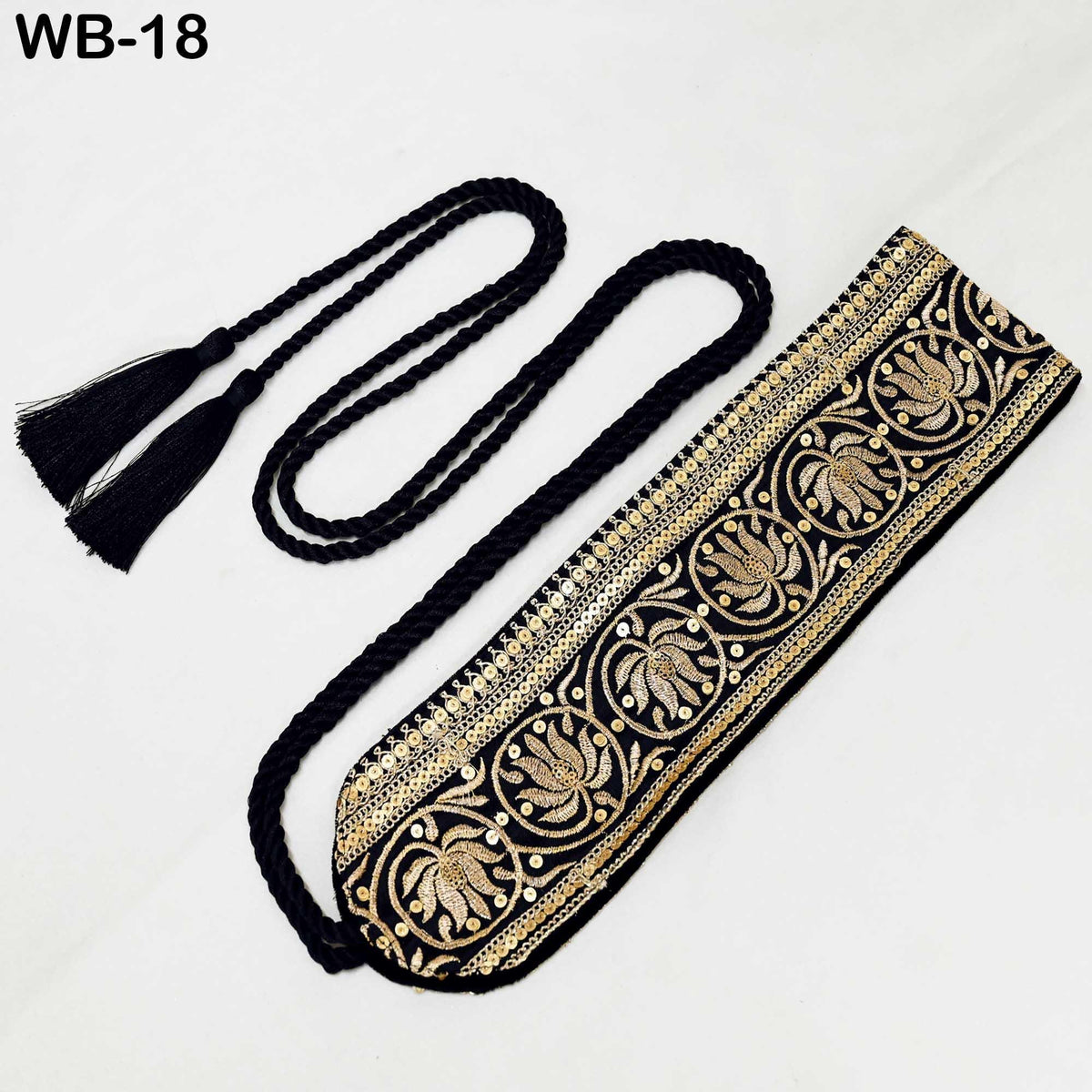 Reversible Embroidered Velvet | Brocade Sash Belt: Bohemian Wedding Dress Accessory (Customizable)