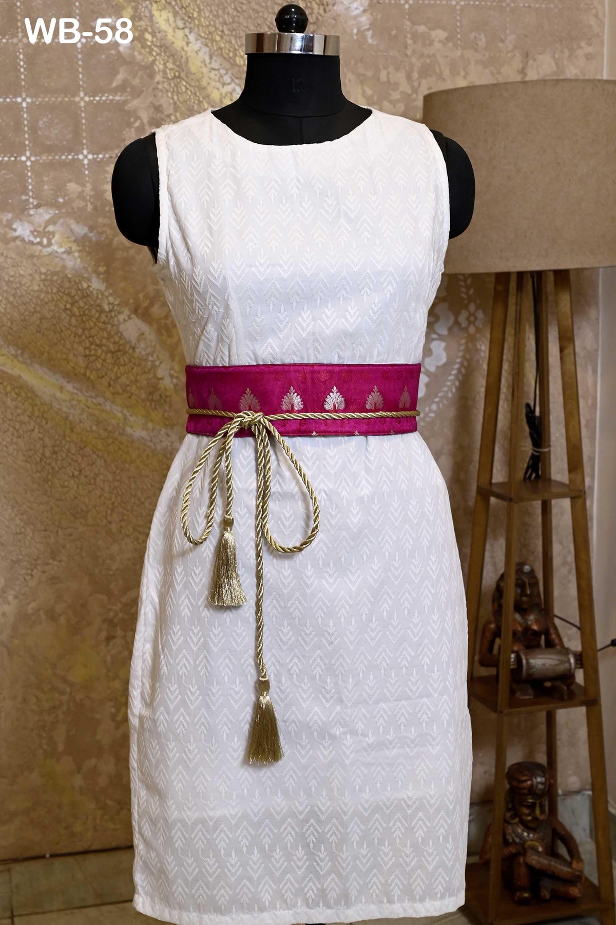 Obi Embroidery Belt, Multicolor Reversible Sash | Embroidered Fabric, Velvet Back | Adjustable, S-XL