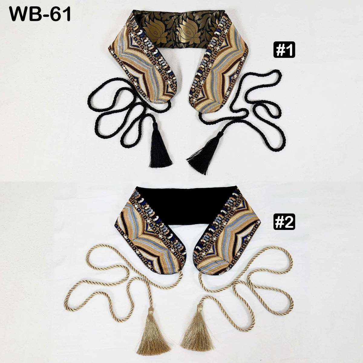 Reversible Embroidered Obi Belt: Bohemian Ethnic Sash for Dresses with Velvet and Brocade (Customizable)