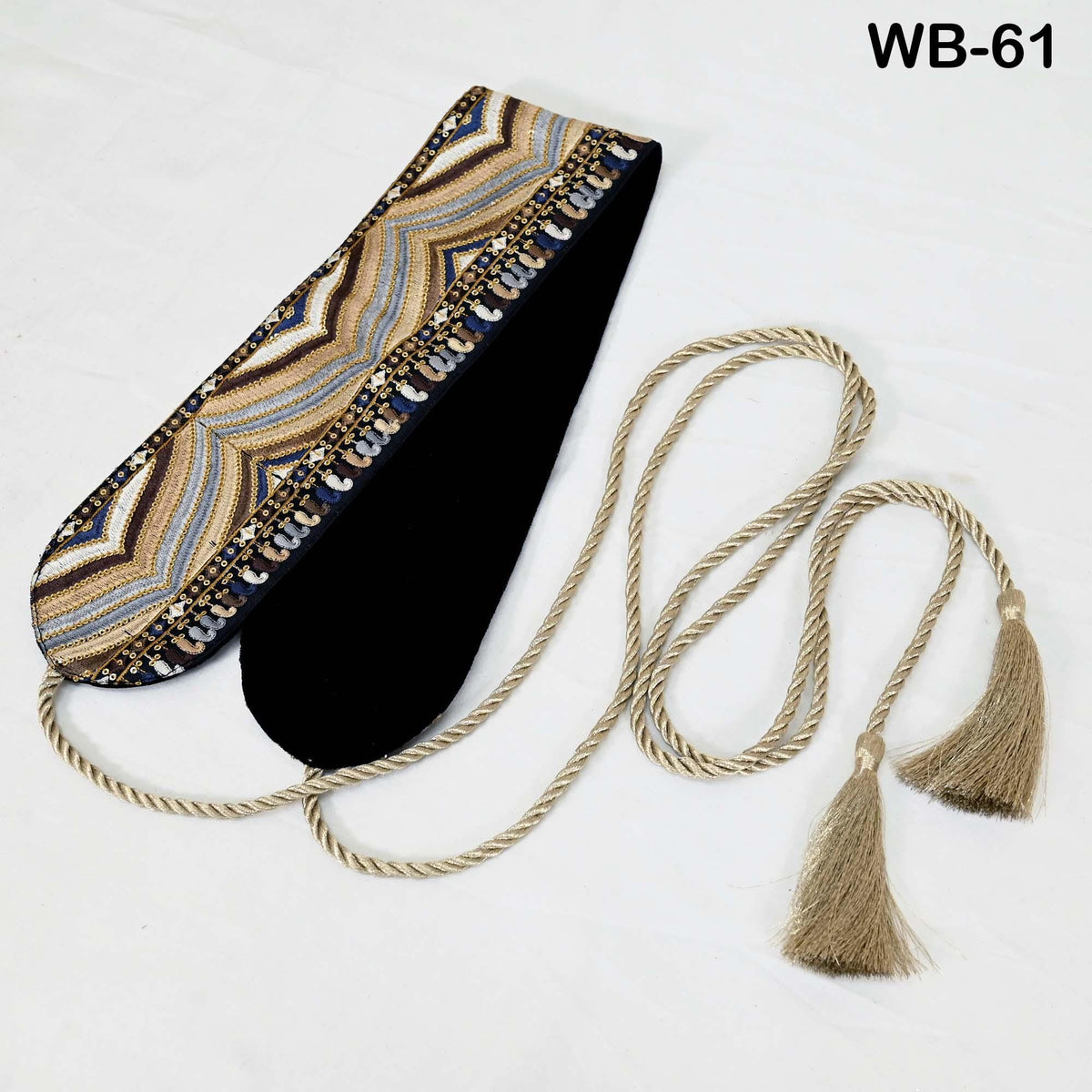 Reversible Embroidered Obi Belt: Bohemian Ethnic Sash for Dresses with Velvet and Brocade (Customizable)