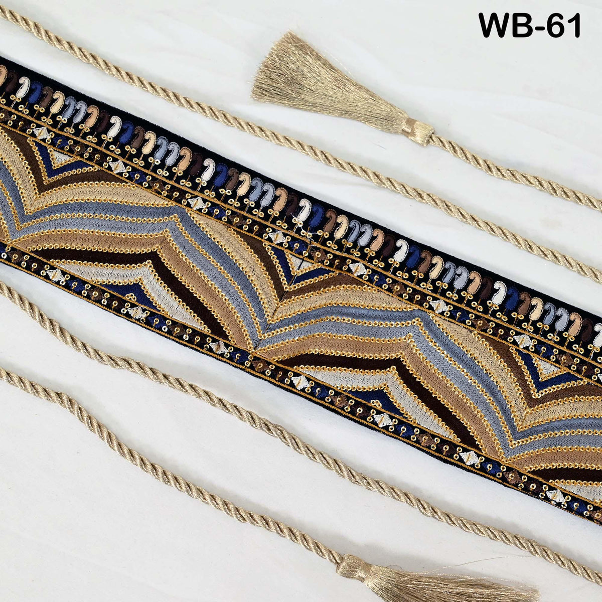 Reversible Embroidered Obi Belt: Bohemian Ethnic Sash for Dresses with Velvet and Brocade (Customizable)