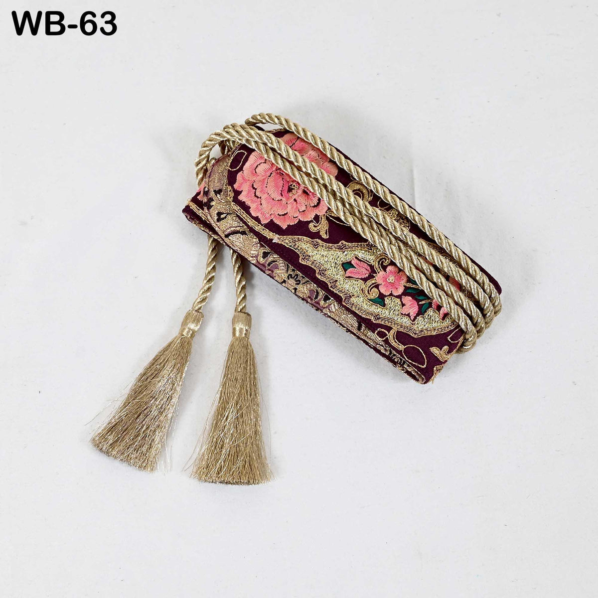Reversible Embroidery Sash Belt: Bohemian Wedding Dress Accessory (Customizable)