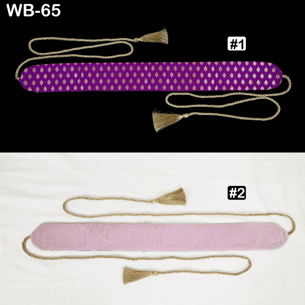 Reversible Embroidered Obi Belt: Multicolor Floral, Pink Velvet | Brocade Back, Adjustable Sash (Customizable)