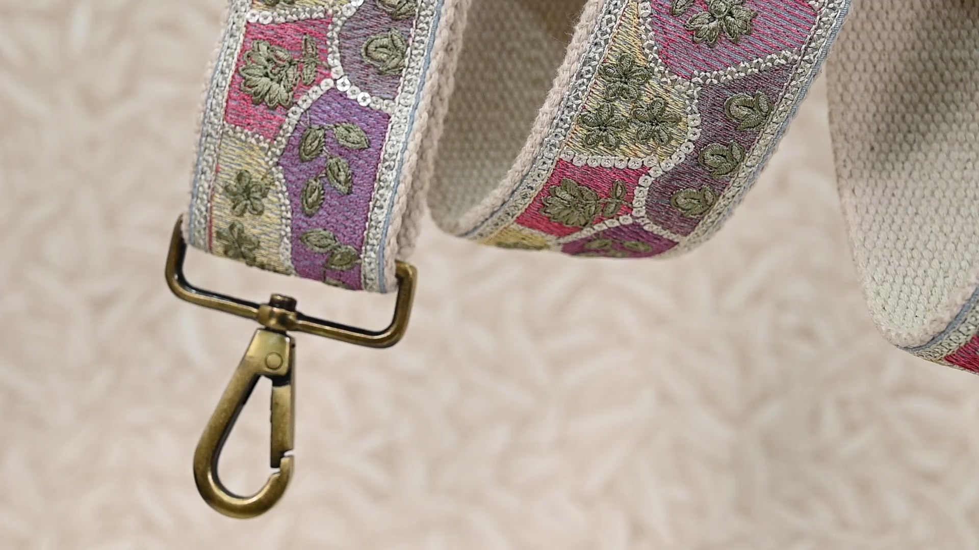 Replacement Strap Purse Strap Crossbody Adjustable Strap for Purses Embroidered Boho Bags Strap Boho Guitar Strap Handbag Strap gift for her