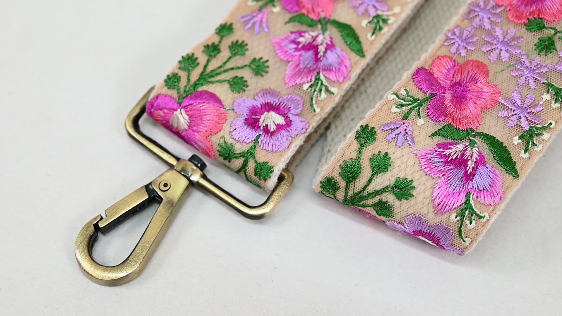 Adjustable Crossbody Strap for Purses Embroidered Handbag Boho Bag Strap Camera Strap Embroidery Replacement Strap Guitar Strap Gift for her