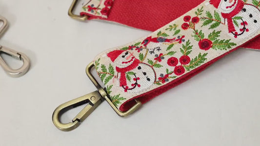 Embroidered Purse Strap Crossbody Strap for Purses Handbag Bag Strap Embroidery Replacement Guitar Strap Christmas Holiday Gift Sister Wife