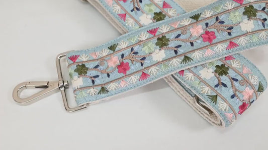 Embroidery Adjustable Camera Strap Crossbody Strap for Purses Embroidered Handbag Boho Bag Strap Replacement Guitar Strap Gift for Father