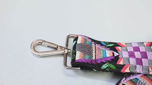 Gift Girlfriend Floral Embroidery Crossbody Strap for Sling Bag Replacement Strap Embroidered Boho Purse Strap Guitar Strap Handbag Strap