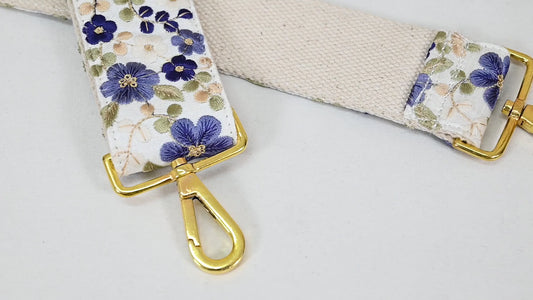 Embroidered Purse Strap Crossbody Strap for Purses Handbag Boho Bag Strap Floral Embroidery Replacement Strap Boho Guitar Strap Gift Wife