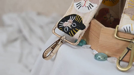 Embroidered Purse Strap Crossbody Strap for Purses Handbag Boho Bag Strap Floral Embroidery Replacement Strap Boho Guitar Strap Gift Sister